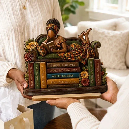 2-Layer Wooden Plaque, Personalized Black History Reading Design