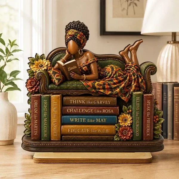 2-Layer Wooden Plaque, Personalized Black History Reading Design