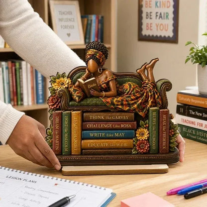 2-Layer Wooden Plaque, Personalized Black History Reading Design