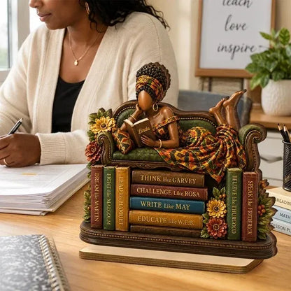 2-Layer Wooden Plaque, Personalized Black History Reading Design